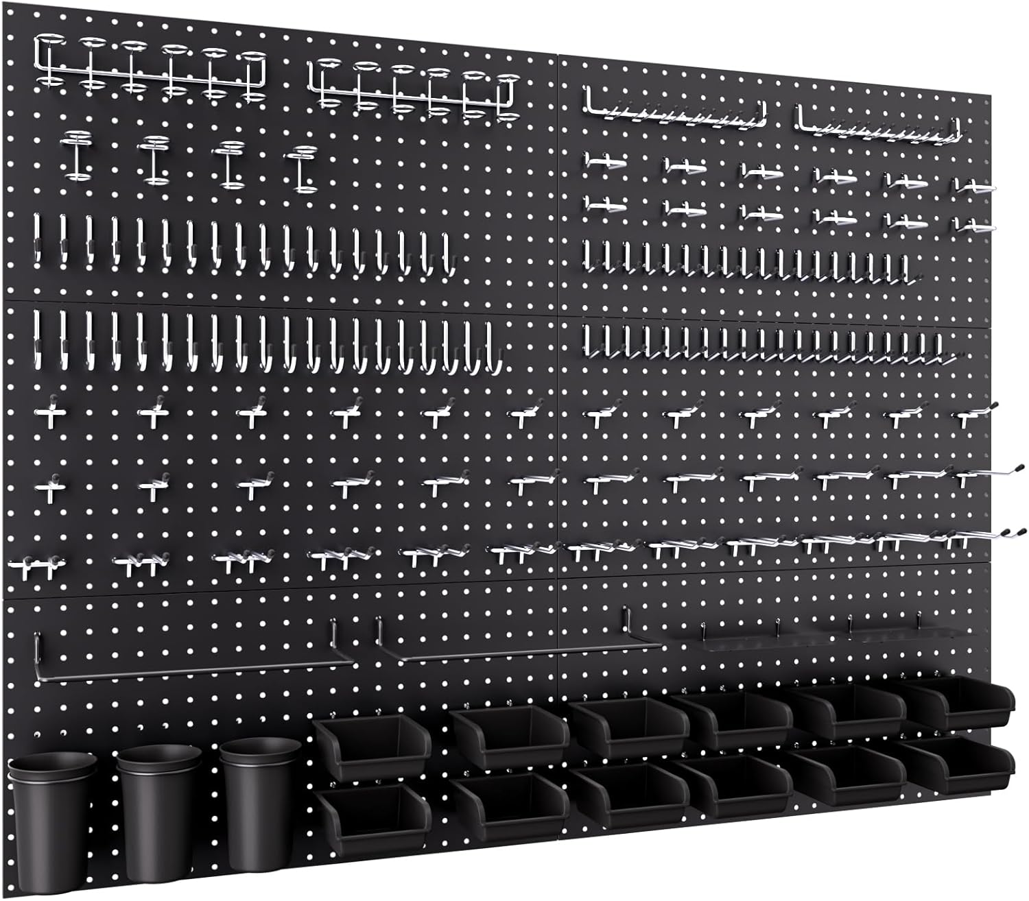 Tools For Garage Workshop - 48x36 Inch Metal Pegboard Kit with