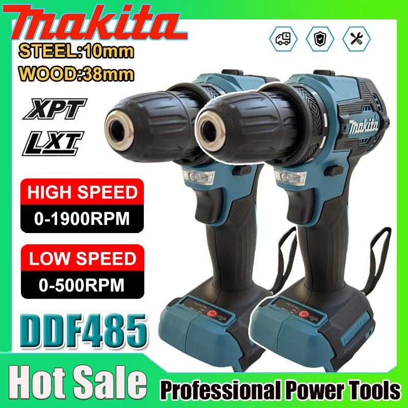 Power Tools For Workshop - Makita DDF485 Compact Cordless Hammer Drill