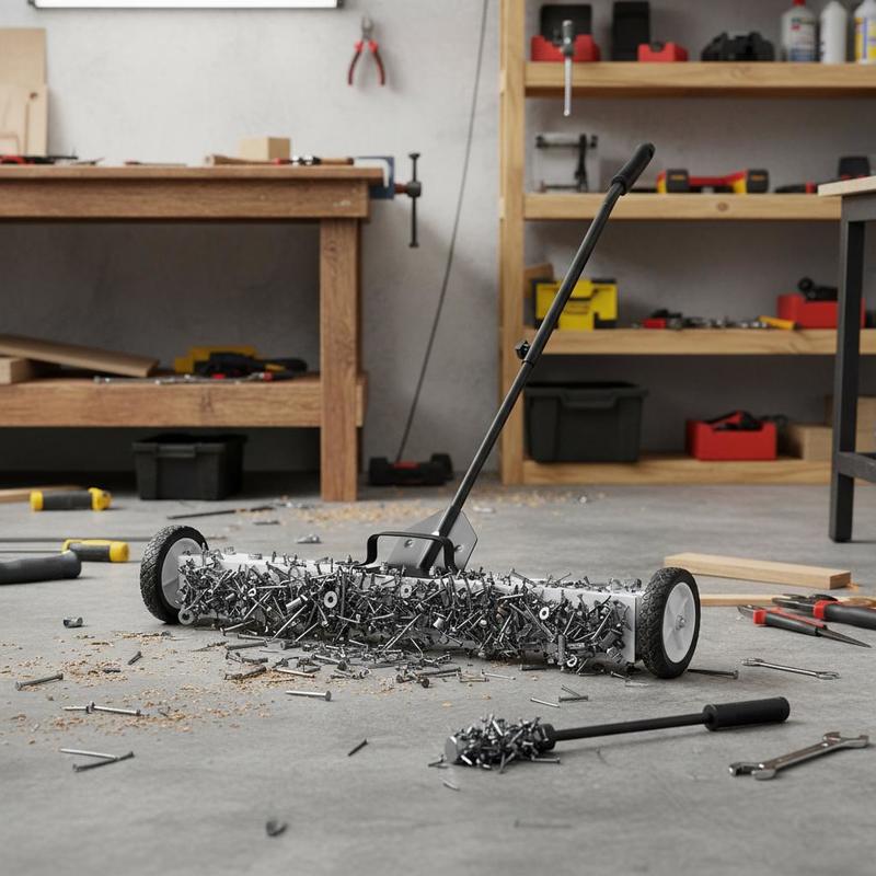 Tools For Garage Workshop - Rolling Magnet Collector 36-Inch For Workshop
