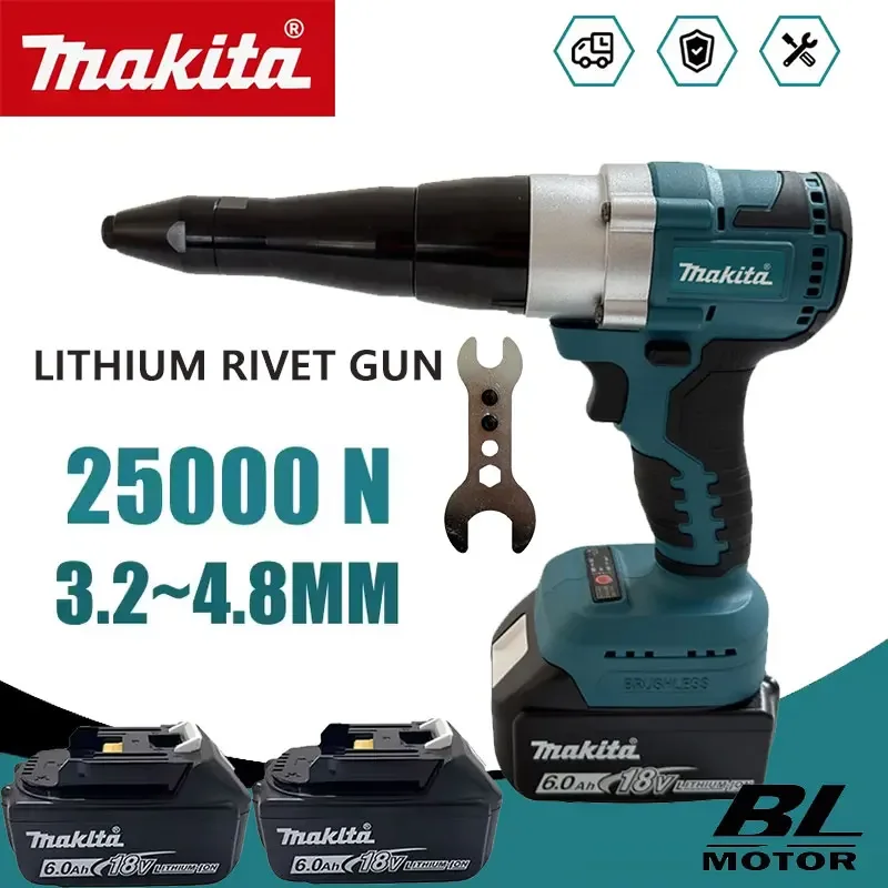 Power Tools For Workshop - Makita 25000N Brushless Electric Rivet Gun
