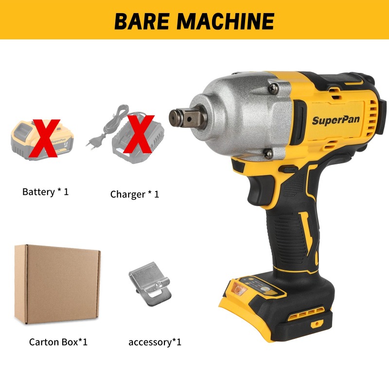 Tools Use In The Workshop - High Torque Cordless Impact Wrench Bare