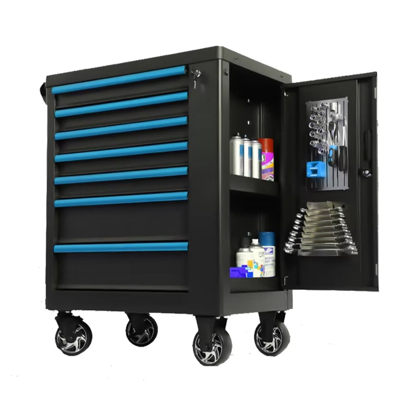 Durable Blue Iron Tool Cabinet - مراجعة Workshop Tools Organizing وسعره