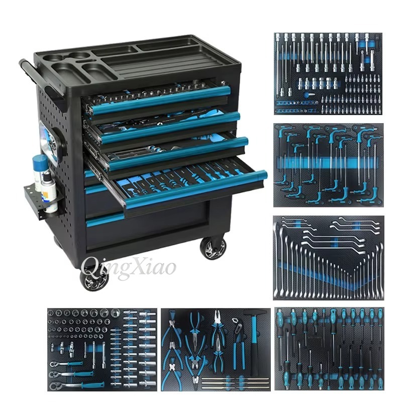 Durable Blue Iron Tool Cabinet - مراجعة Workshop Tools Organizing وسعره