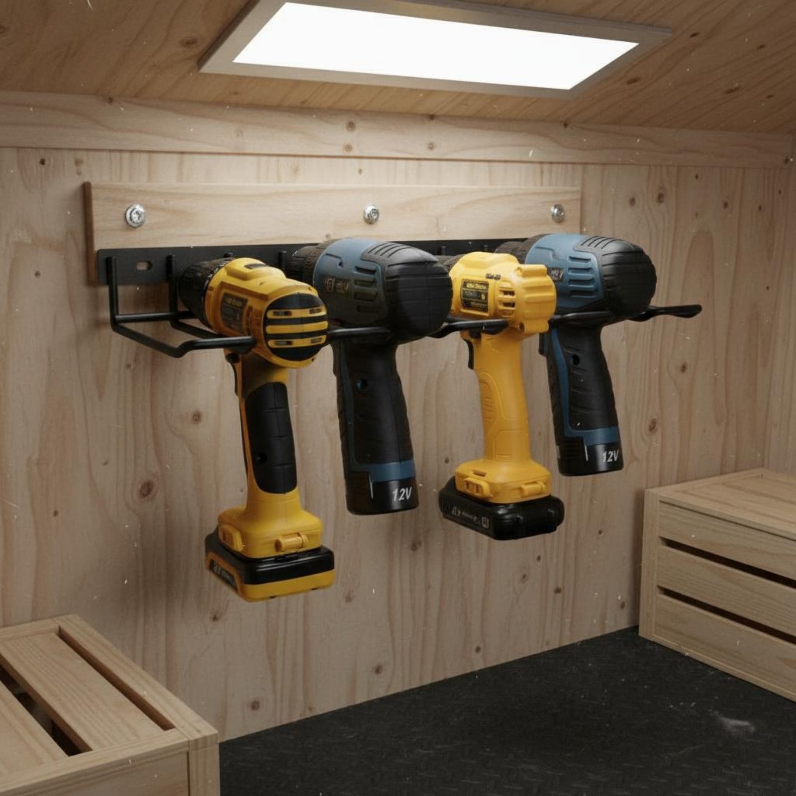 Wall Mount Drill Holder Easy I - مراجعة Power Tools For Workshop وسعره