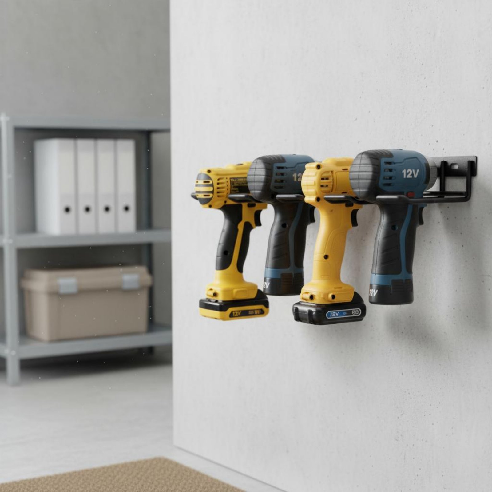 Wall Mount Drill Holder Easy I - مراجعة Power Tools For Workshop وسعره