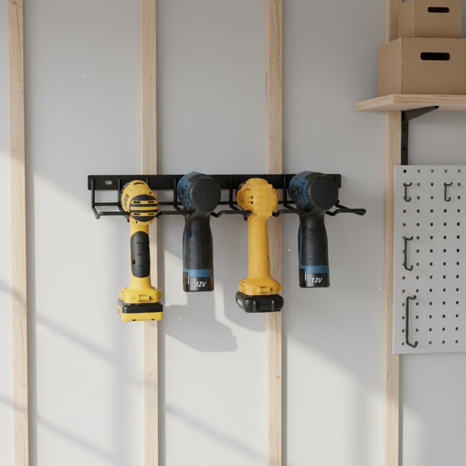 Wall Mount Drill Holder Easy I - مراجعة Power Tools For Workshop وسعره