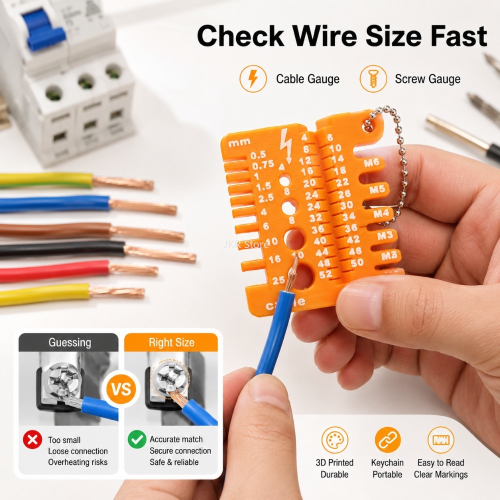 Double Sided Wire Gauge Screw  - مراجعة Tools Use In The Workshop وسعره