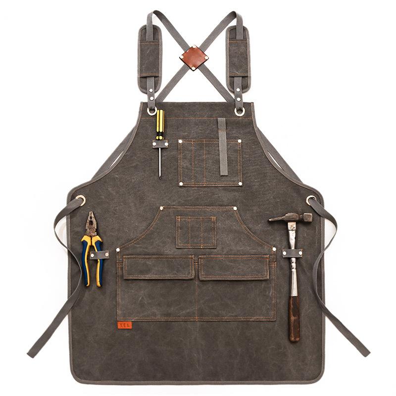 Canvas Apron With Printed Logo - مراجعة Workshop Tools Logo وسعره