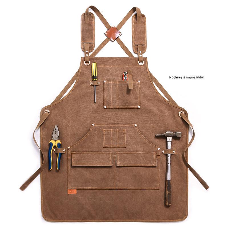 Canvas Apron With Printed Logo - مراجعة Workshop Tools Logo وسعره