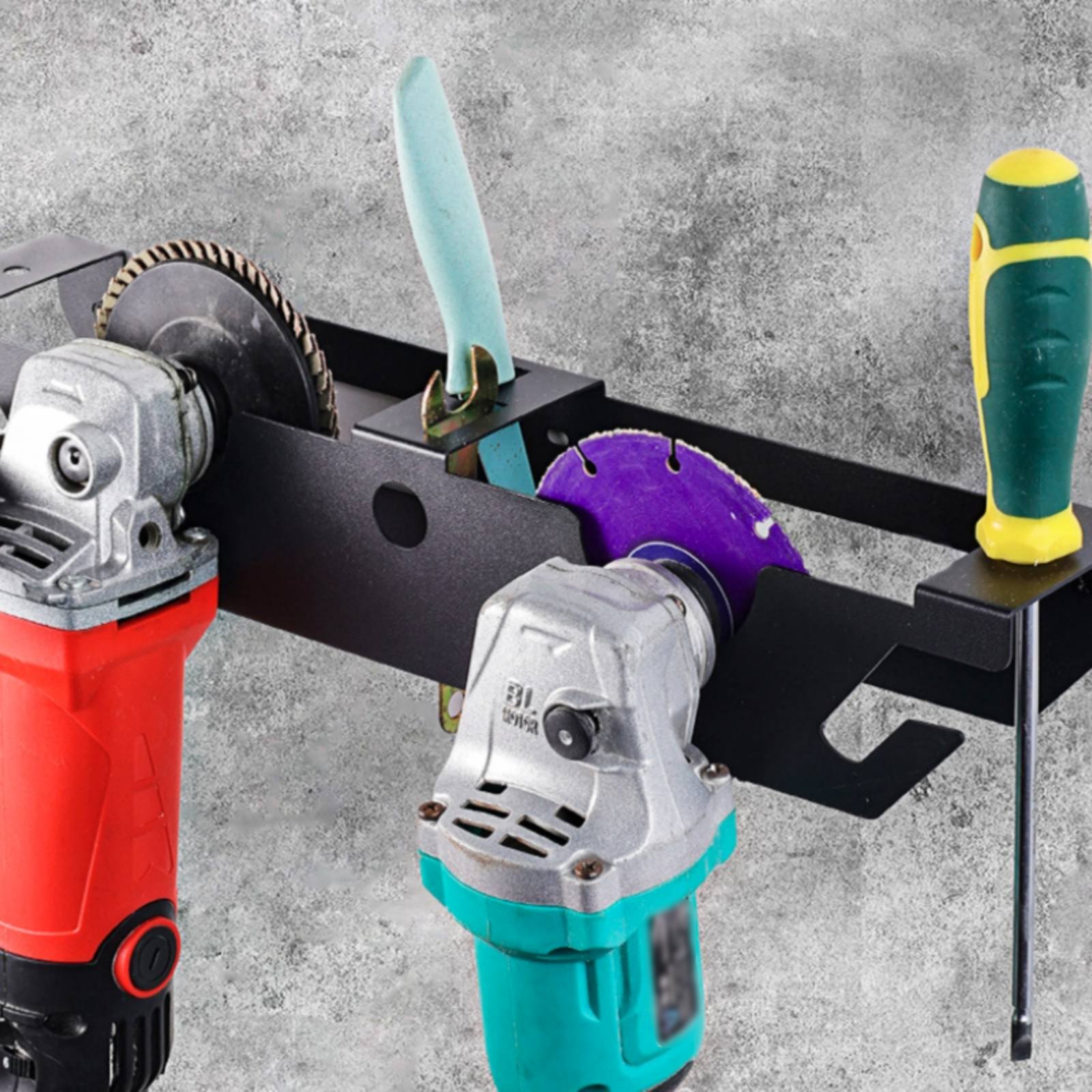 4 Bay Angle Grinder Rack Heavy - مراجعة Power Tools For Workshop وسعره