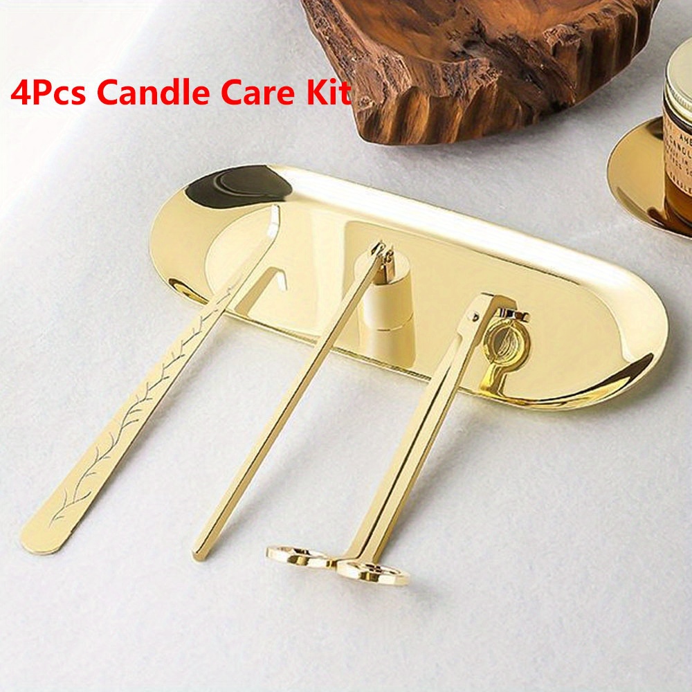 4pcs/set Luxury Candle Care Ki - مراجعة Workshop Tools Diy وسعره