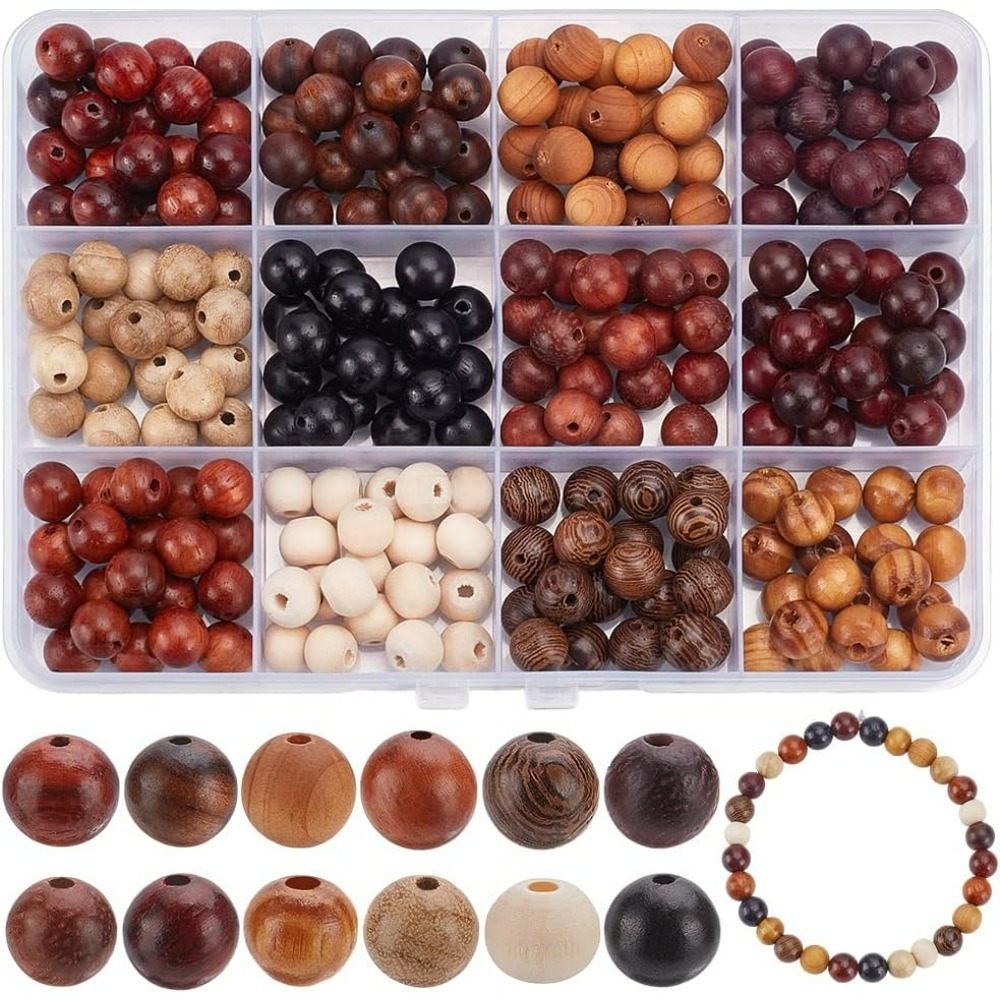 240Pcs 12 Colors Wood Round Be - مراجعة Workshop Tools Diy وسعره