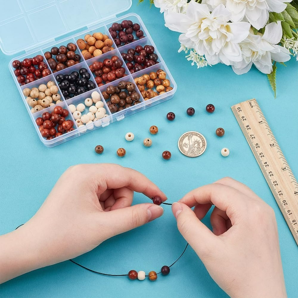 240Pcs 12 Colors Wood Round Be - مراجعة Workshop Tools Diy وسعره