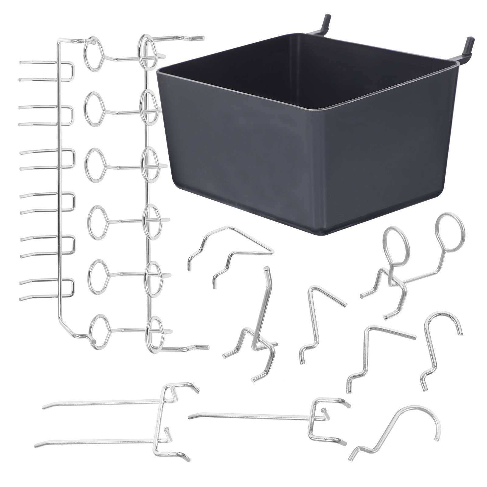 80Pcs Pegboard Hooks Bins Kit  - مراجعة Tools For Garage Workshop وسعره