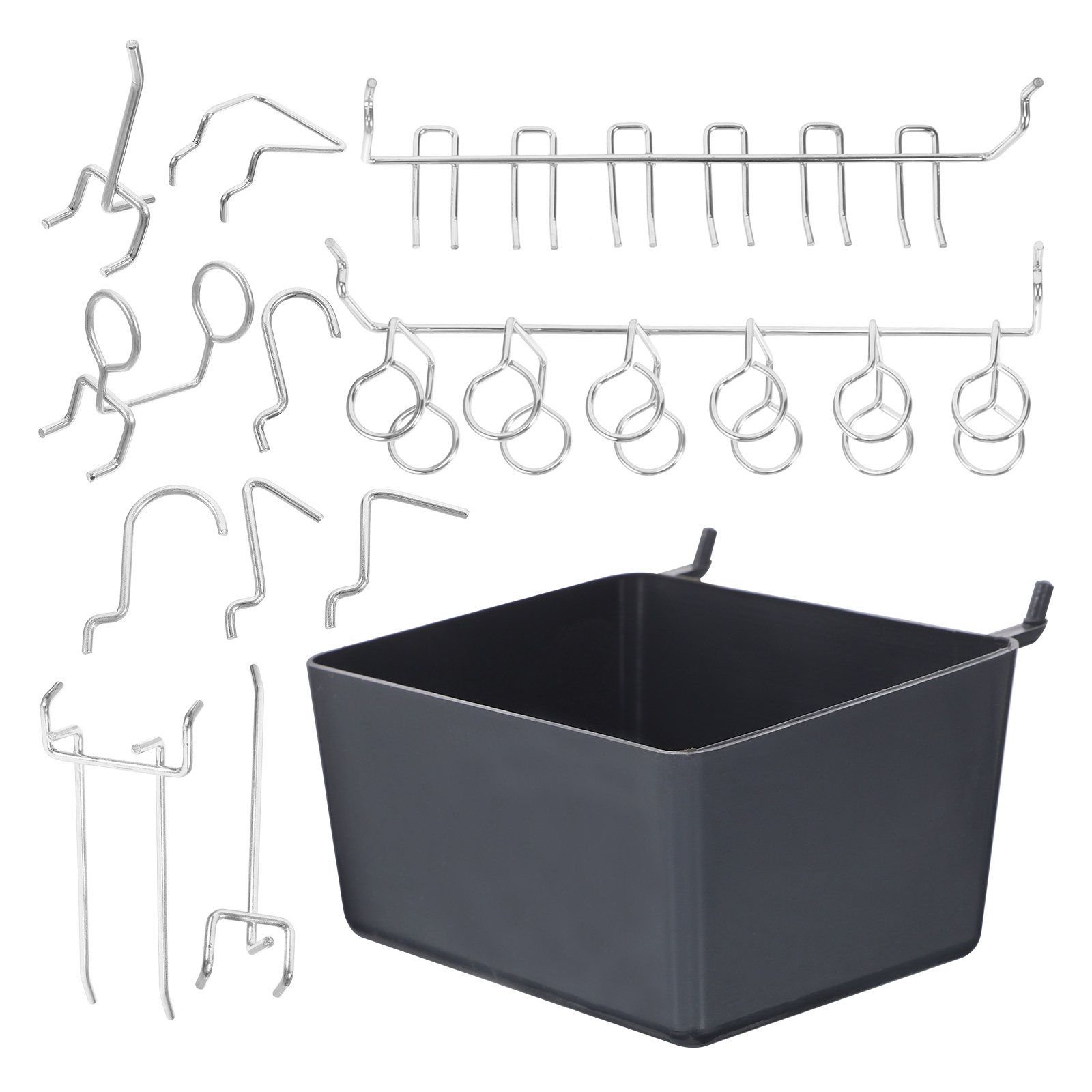80Pcs Pegboard Hooks Bins Kit  - مراجعة Tools For Garage Workshop وسعره
