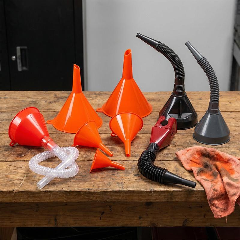 Car Plastic Funnel Set 8 Piece - مراجعة Tools Use In The Workshop وسعره