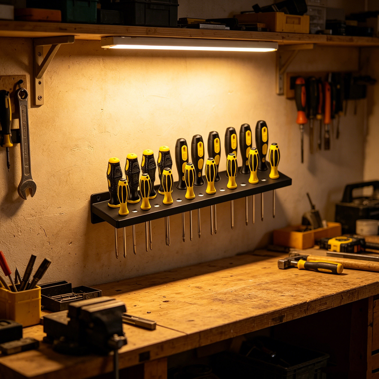 25 Hole Metal Screwdriver Wall - مراجعة Tools For Garage Workshop وسعره