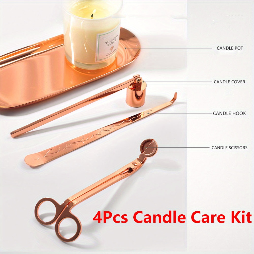 4pcs/set Luxury Candle Care Ki - مراجعة Workshop Tools Diy وسعره