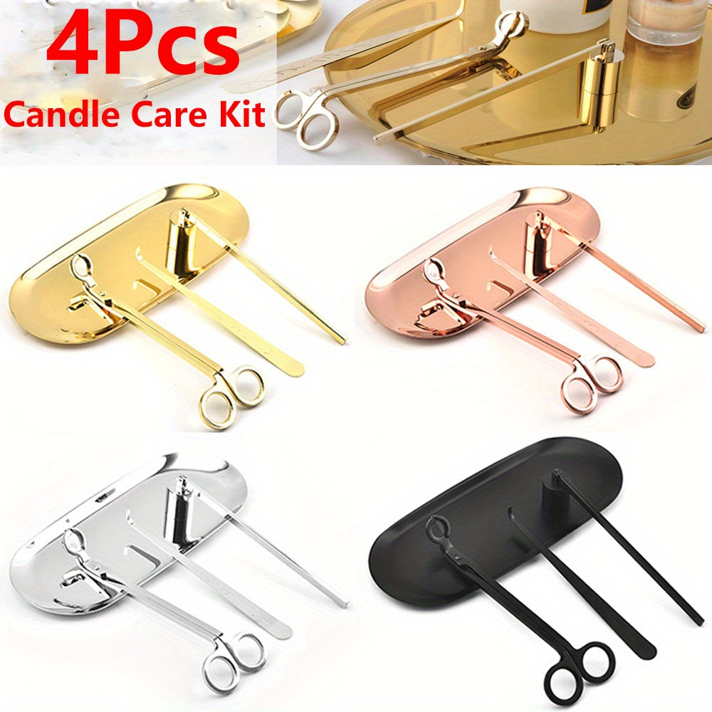 4pcs/set Luxury Candle Care Ki - مراجعة Workshop Tools Diy وسعره