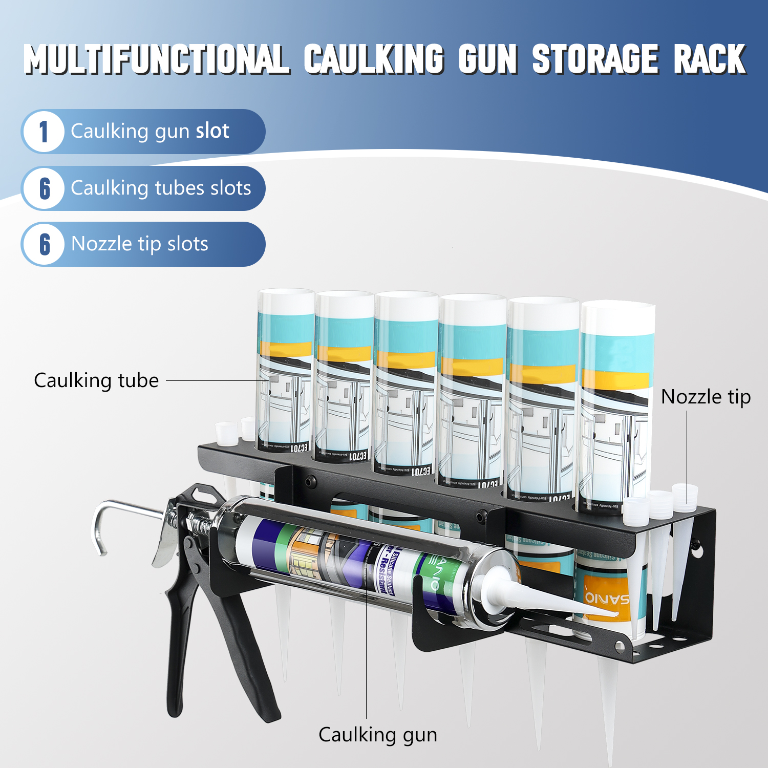 Caulk Tube & Gun Wall Rack: Ho - مراجعة Workshop Tools Youtube وسعره