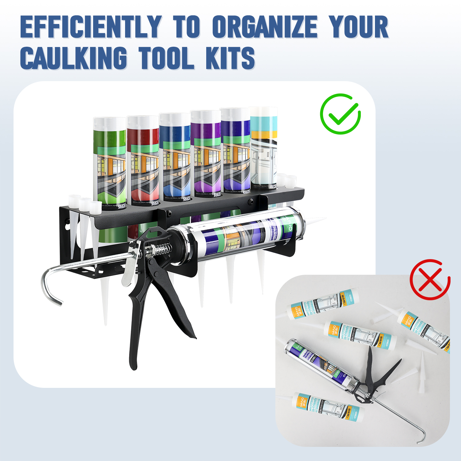 Caulk Tube & Gun Wall Rack: Ho - مراجعة Workshop Tools Youtube وسعره
