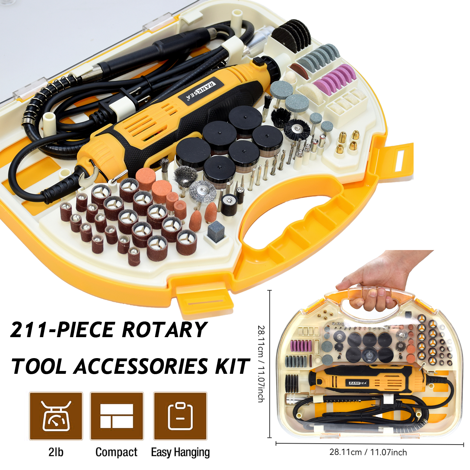 Rotary Tool Kit, Equipped With - مراجعة Workshop Tools Diy وسعره