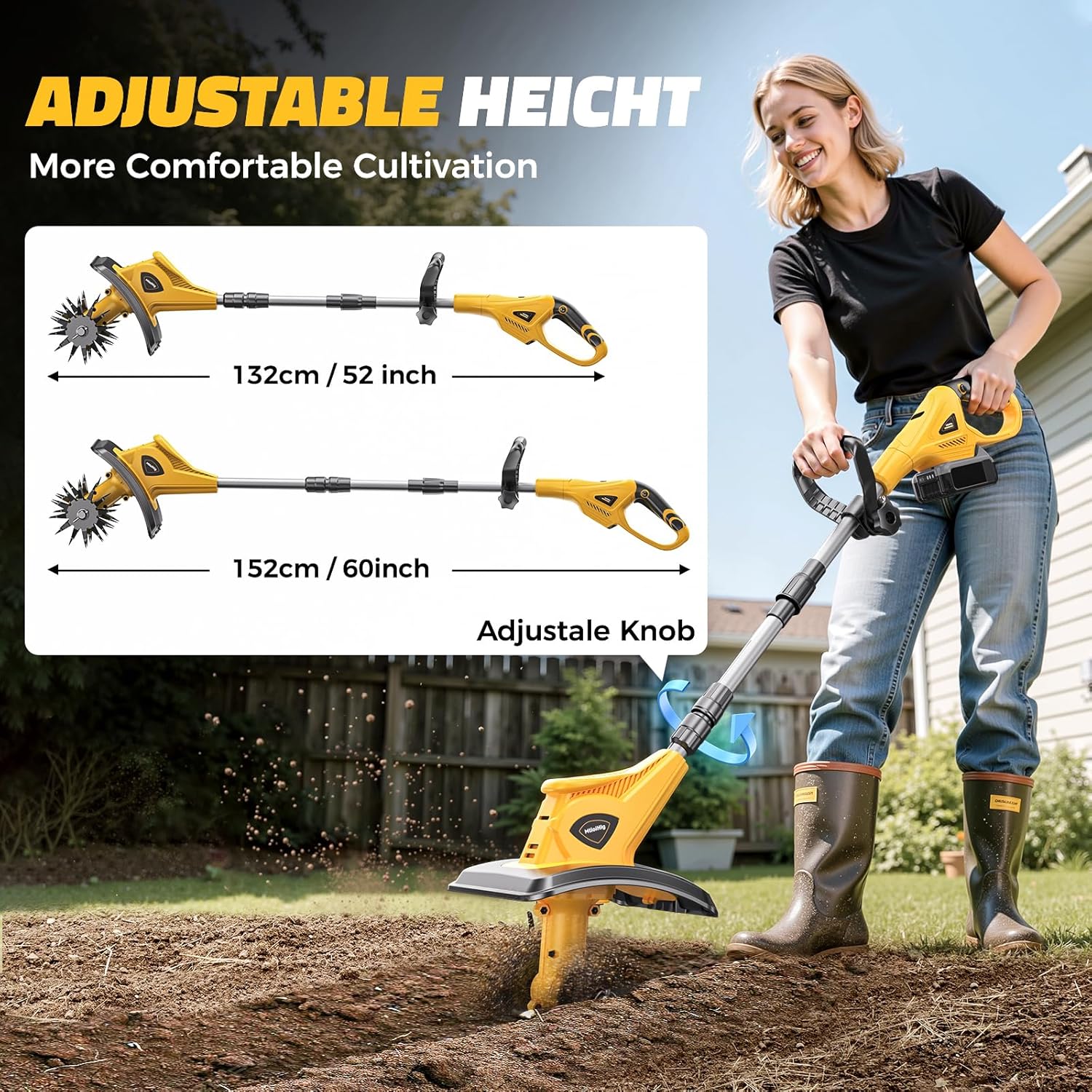 Cordless Tiller Cultivator Com - مراجعة Power Tools For Workshop وسعره