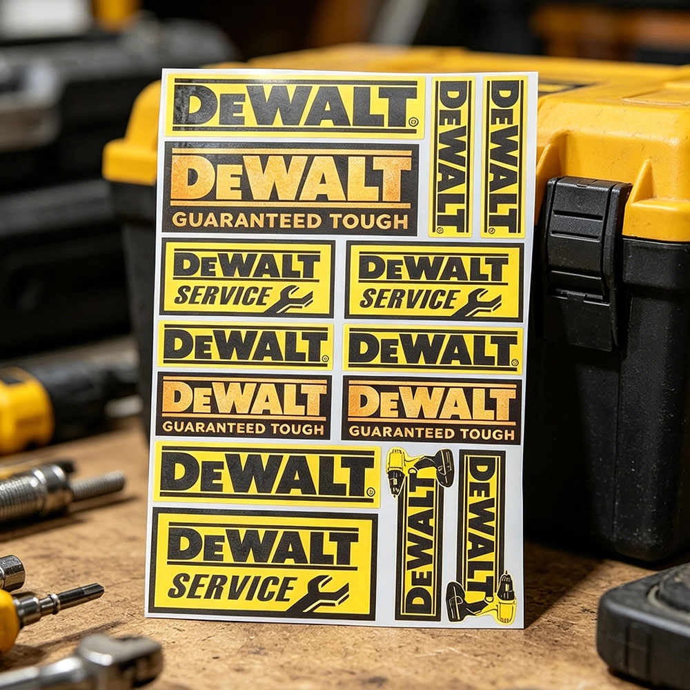 DeWalt Logo Vinyl Reflective S - مراجعة Workshop Tools Logo وسعره