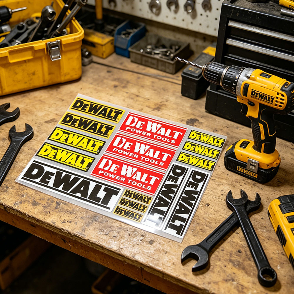 DeWalt Logo Vinyl Reflective S - مراجعة Workshop Tools Logo وسعره