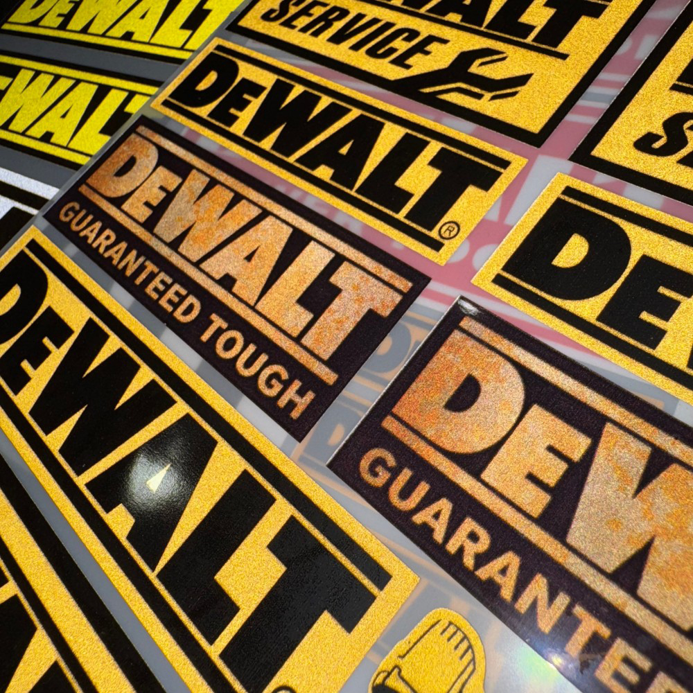 DeWalt Logo Vinyl Reflective S - مراجعة Workshop Tools Logo وسعره