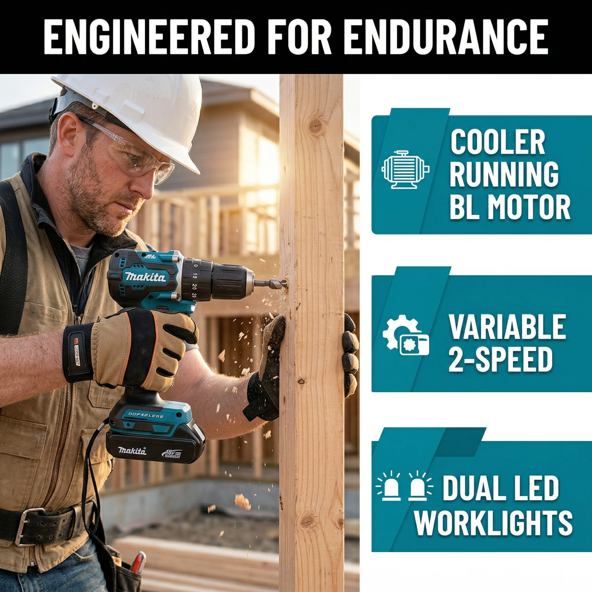 Makita DDF487 Cordless Driver  - مراجعة Power Tools For Workshop وسعره