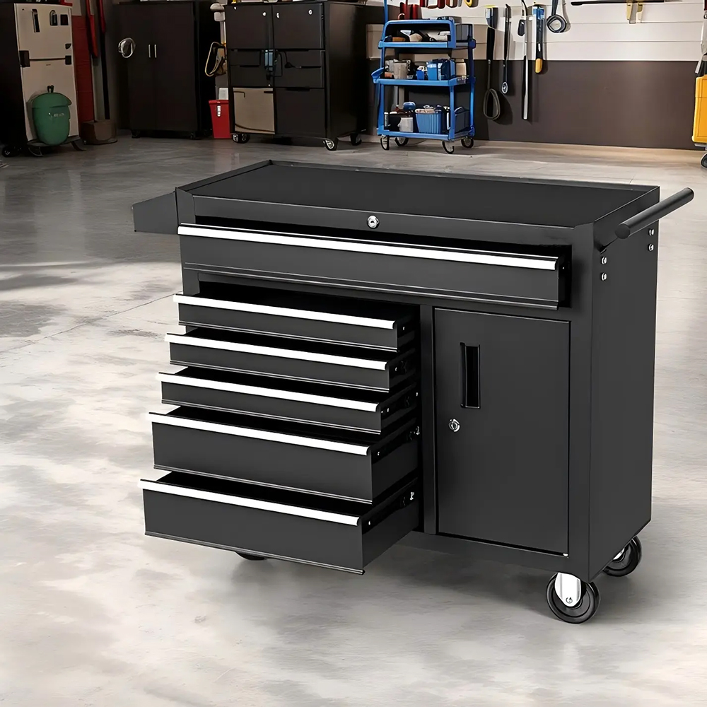 Tool Storage Cabinet 6-Drawer  - مراجعة Workshop Tools Logo وسعره