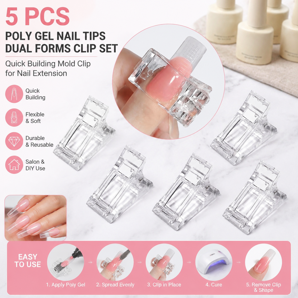 5 Pcs Flexible Soft Poly Gel N - مراجعة Workshop Tools Diy وسعره