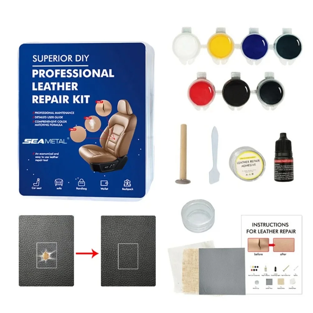 Car Leather Repair Tool Kit 7  - مراجعة Workshop Tools Diy وسعره