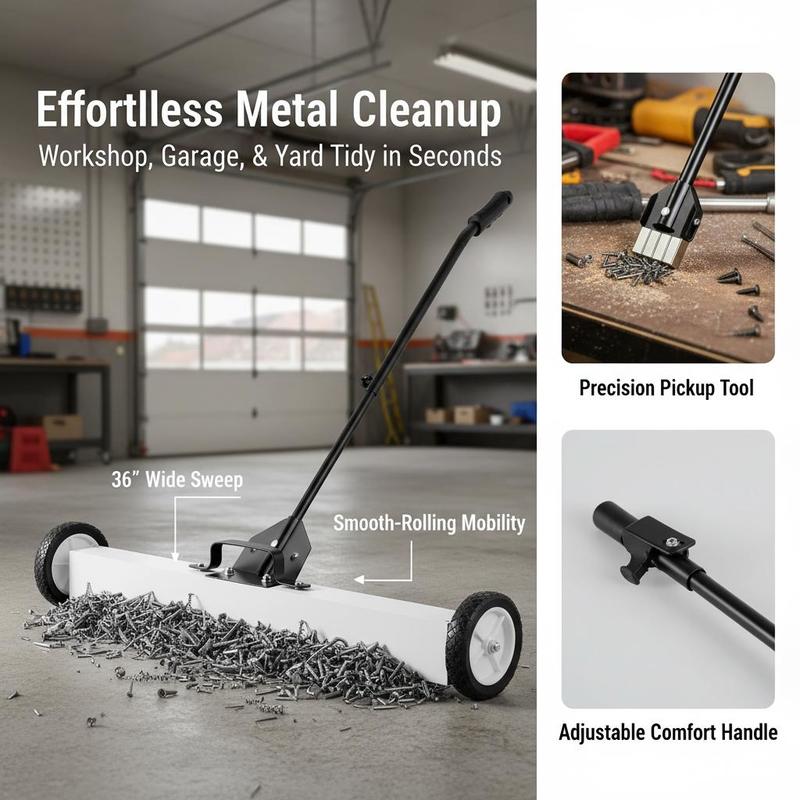 Rolling Magnet Collector 36-In - مراجعة Tools For Garage Workshop وسعره