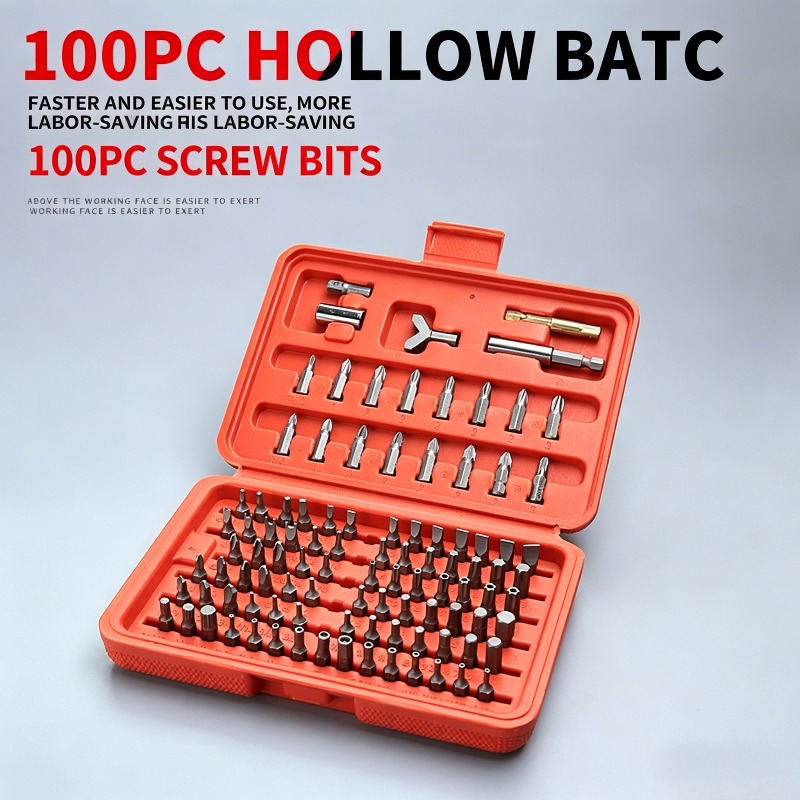 100PCS Screwdriver Bit Set, Ho - مراجعة Tools Use In The Workshop وسعره