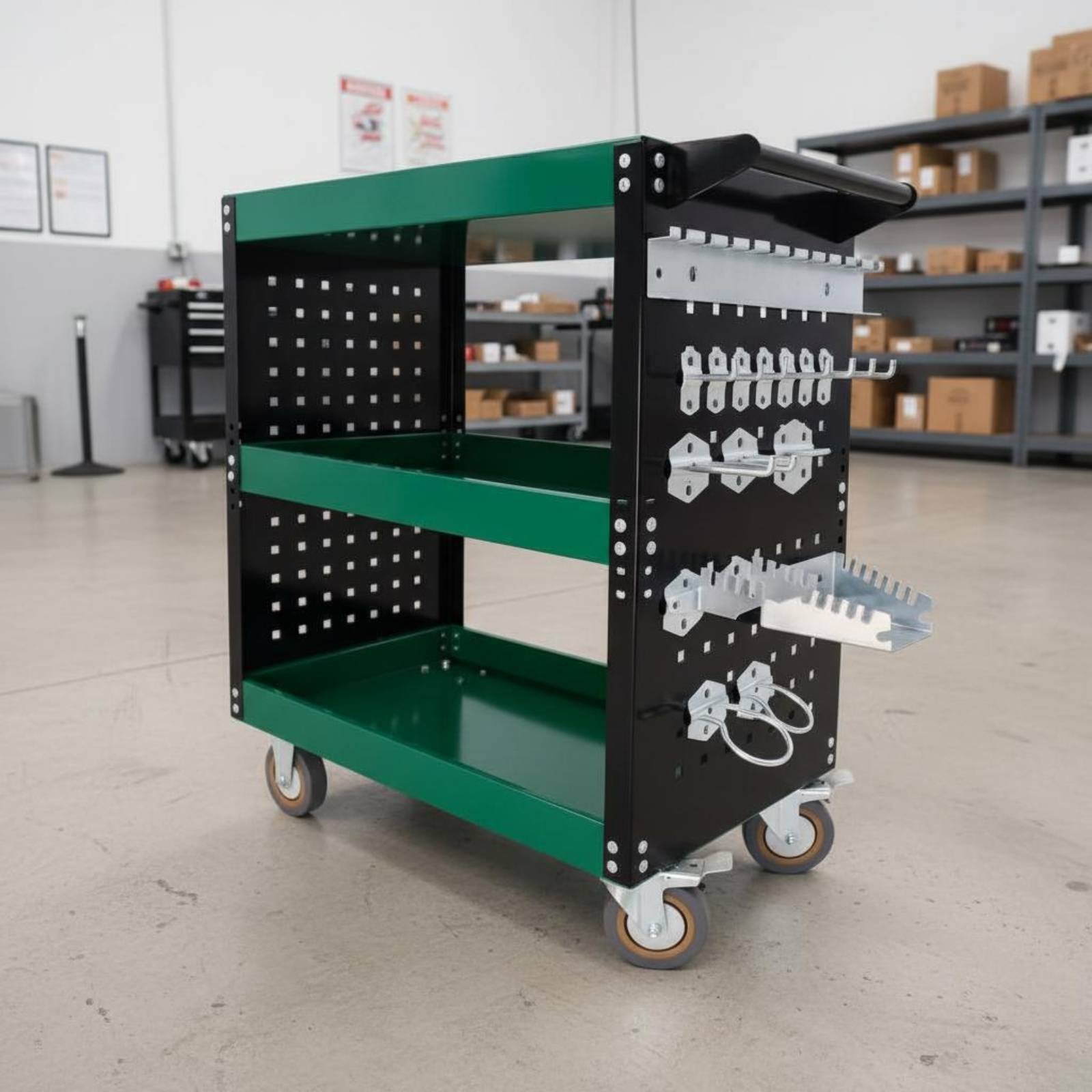 3-Tier Tool Cart Thickened Ste - مراجعة Tools For Garage Workshop وسعره