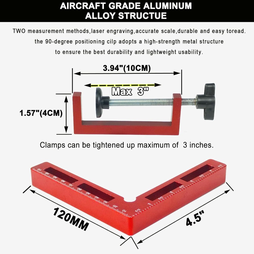 90 Degree Positioning Squares  - مراجعة Angle Clamp 90 وسعره