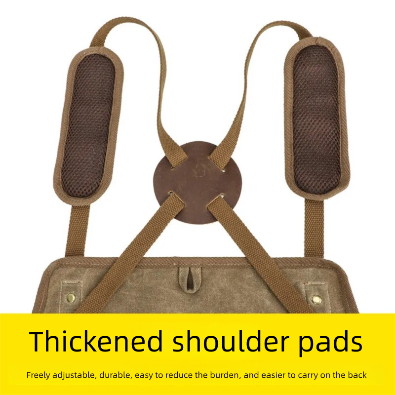 Heavy-Duty Thick Canvas Apron  - مراجعة Workshop Tools Logo وسعره