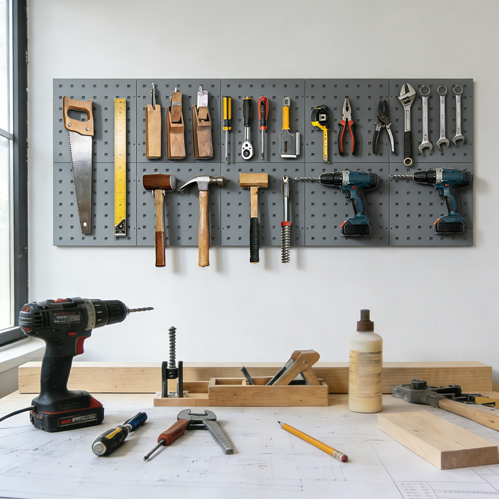 Pegboard 28cm Square | Multi-U - مراجعة Tools Use In The Workshop وسعره