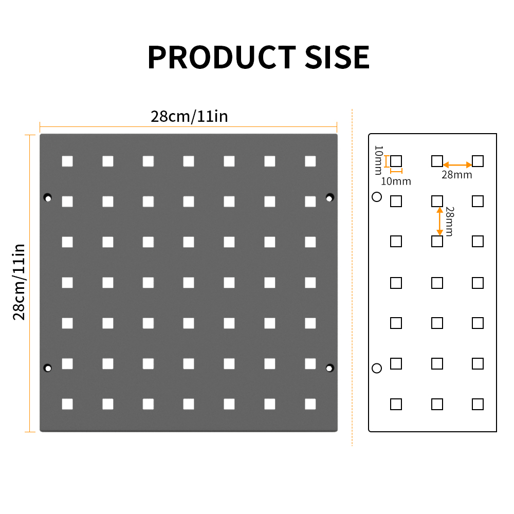 Pegboard 28cm Square | Multi-U - مراجعة Tools Use In The Workshop وسعره