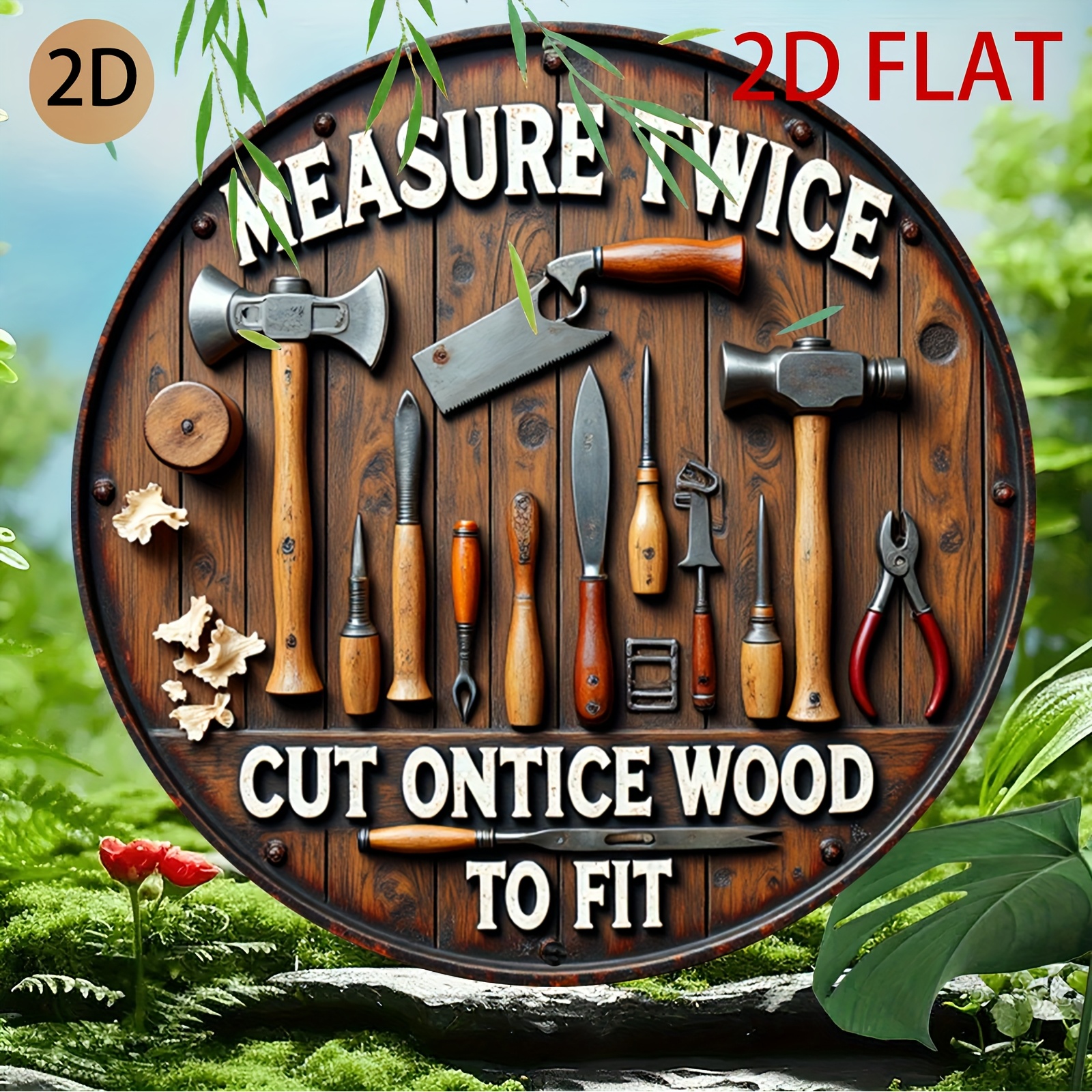 2D planar circular wooden tool - مراجعة Workshop Tools Logo وسعره