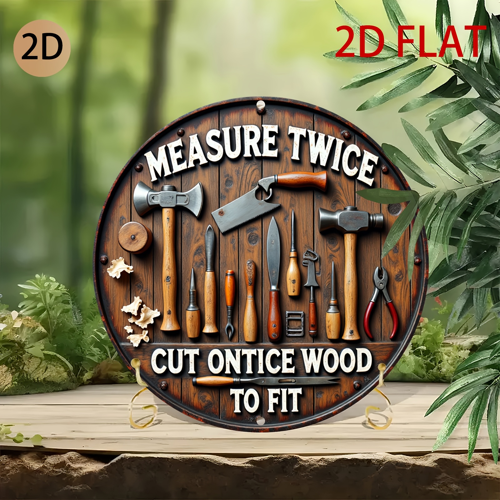 2D planar circular wooden tool - مراجعة Workshop Tools Logo وسعره