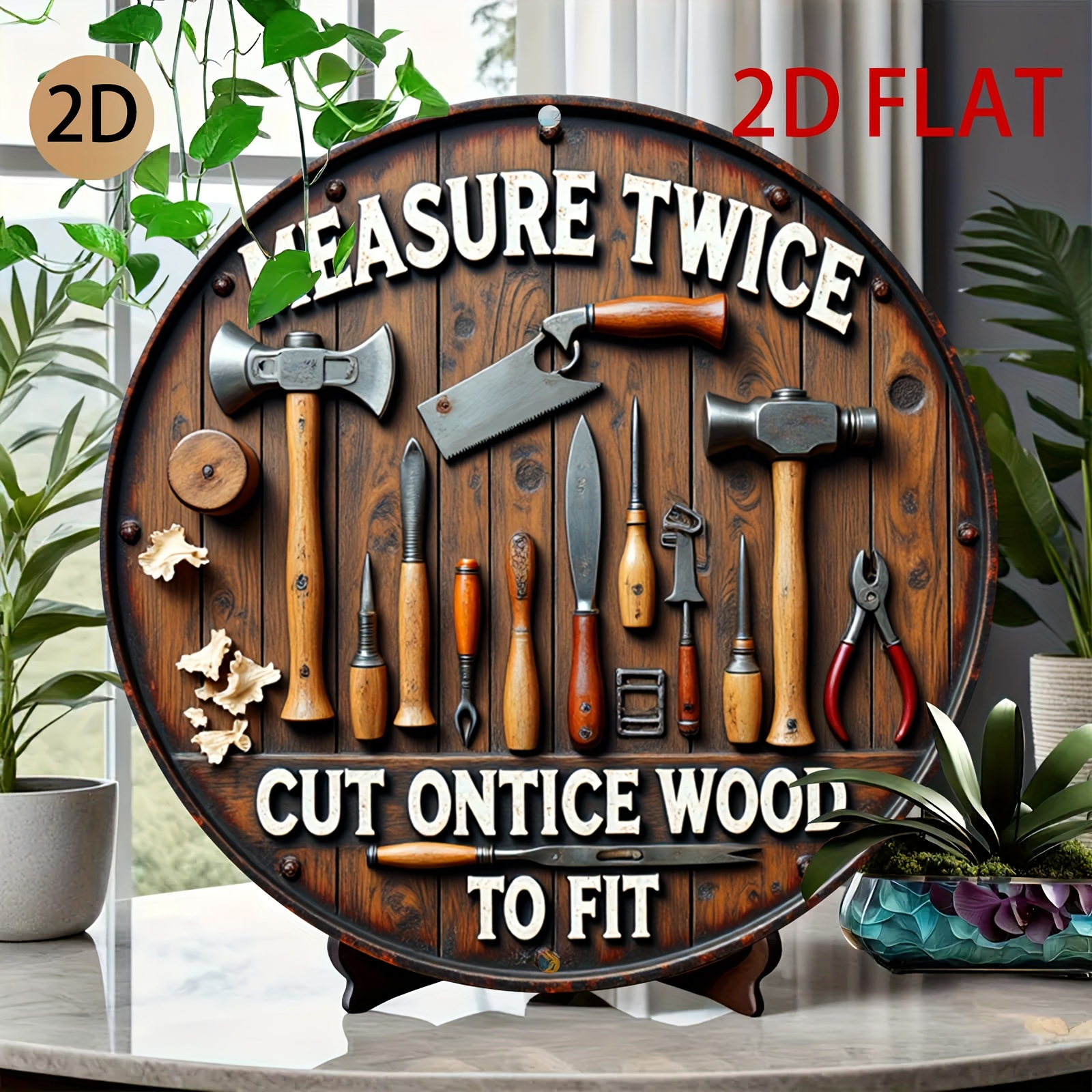 2D planar circular wooden tool - مراجعة Workshop Tools Logo وسعره